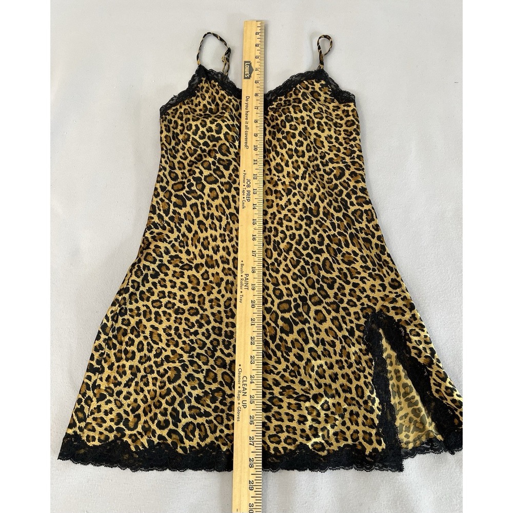 Victoria's Secret Womens Nightgown Babydoll Sz XS Leopard Print Lace - Picture 5 of 11